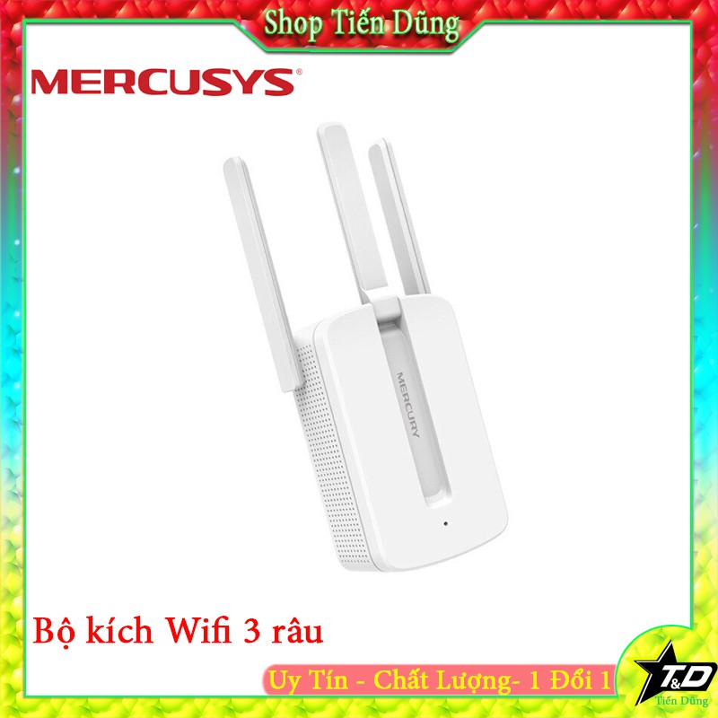 Bộ Kích sóng wifi mercusys 3 râu dùng điện 220v cắm trực tiếp- Bộ phát wifi 3 râu cực khỏe sóng ổn định