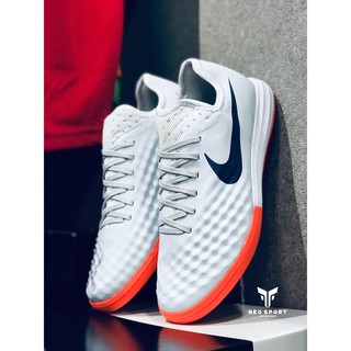 Giày đá bóng Magistax bo thun Xám đế IC Futsal (fullbox, tặng ngay túi rút hoặc vớ dệt kim cao cấp)