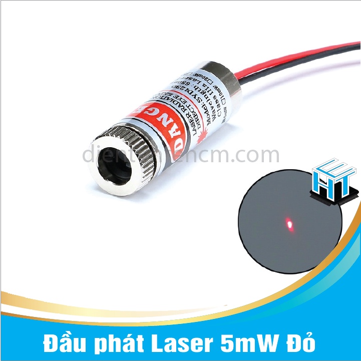 Đầu phát Laser 5mW _ Đỏ Đầu Phát Laser 3-5V 5mW