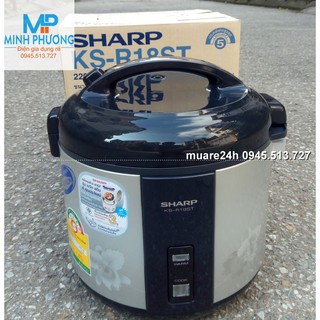 Chính hãng Nồi cơm điện Sharp KS R18ST Thailand 1.8 lít