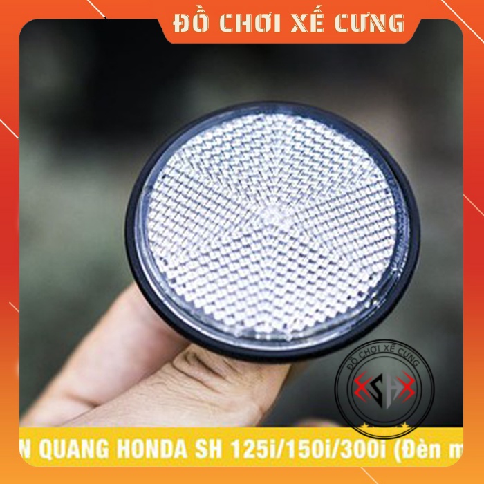 Đèn phản quang xe máy (đèn mắt mèo) lắp xe Honda & Yamaha