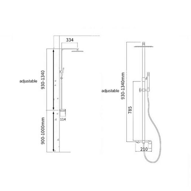 Bộ sen cây nóng lạnh cao cấp inox 304