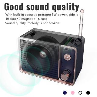 Loa Bluetooth Không Dây Dw01 3d Phong Cách Retro