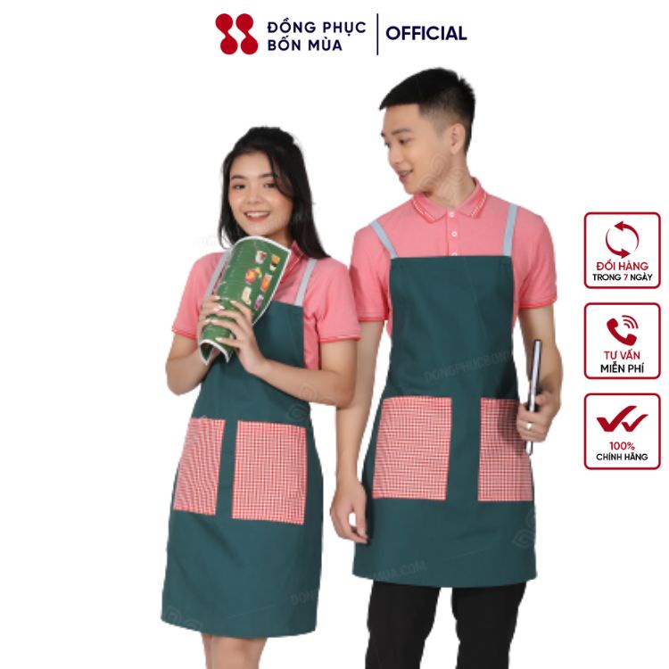 [HÀNG LOẠI 1] Tạp dề chống nước cao cấp dùng cho tiệm nails spa cắt tóc sẵn hàng kèm video TD-D