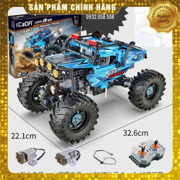 Lego Cada 61008 Lắp Ráp Xe Vượt Địa Hình ( 699 Mảnh - Có Remote điều khiển + Phuộc chống shock ) [Hot]