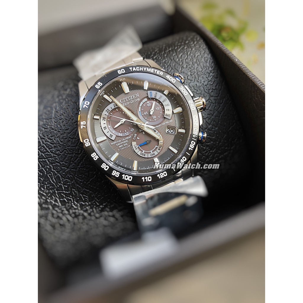 Đồng hồ nam Citizen AT4010-50E – Eco Drive,Titanium, Sapphire,42mm, Năng Lượng Mặt Trời.