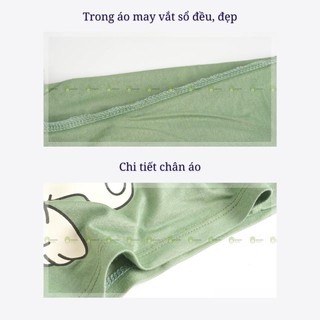 Áo thun bé trai, bé gái minky mom vải thun lạnh họa tiết hoạt hình dễ thương, áo cộc tay cho bé mặc hè mkma2111