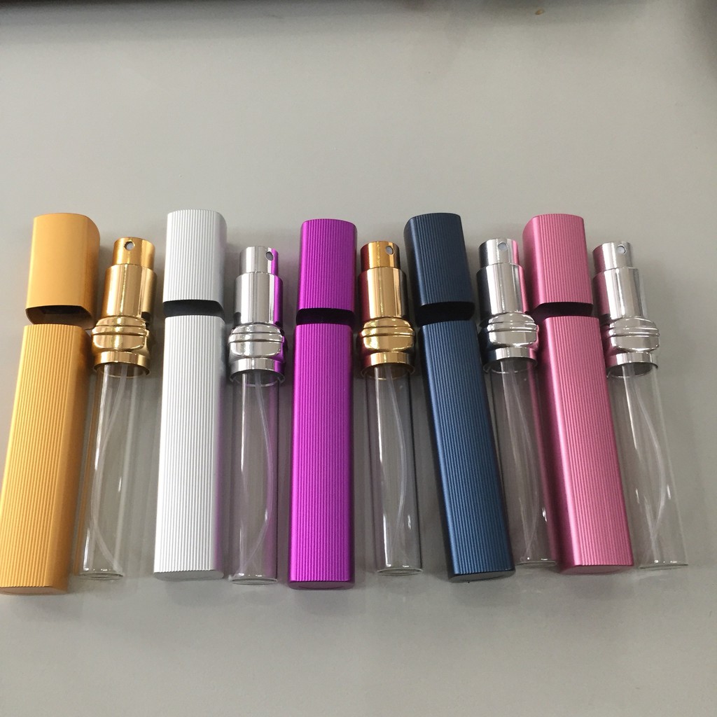 Chai chiết nước hoa 10ml vuông nhôm