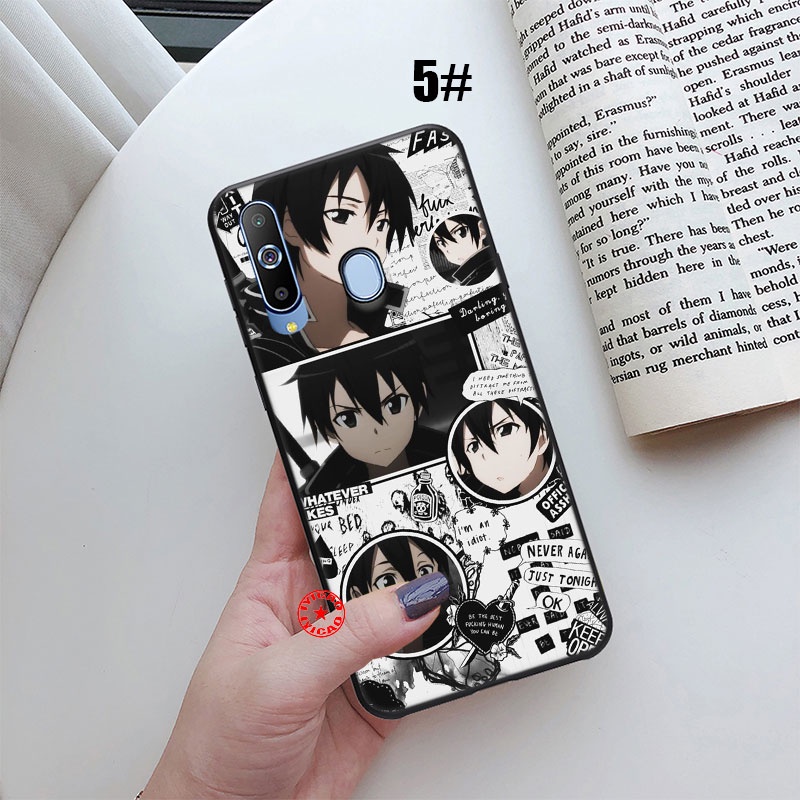Ốp điện thoại hình Sword Art Online Kirito cho SAMSUNG GALAXY M02 A02 A03S A6 A7 A8 A9 A10 A10S UOL89