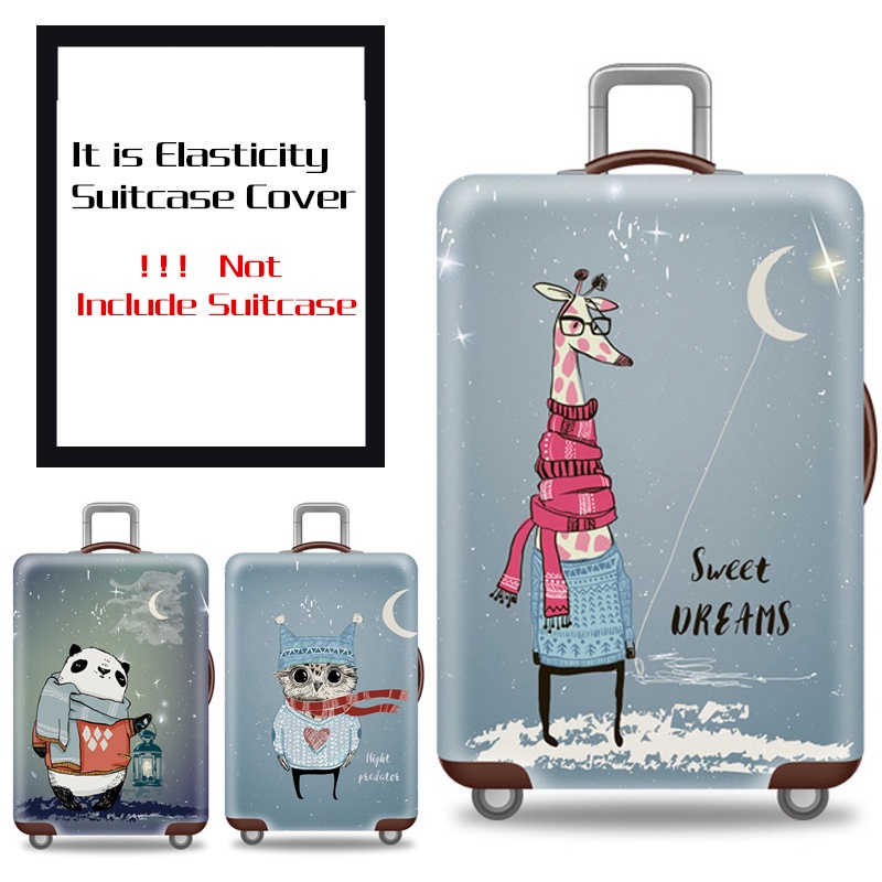 Vỏ Bọc Bảo Vệ Vali Du Lịch Siêu Dày Co Giãn Chống Mài Mòn Thời Trang