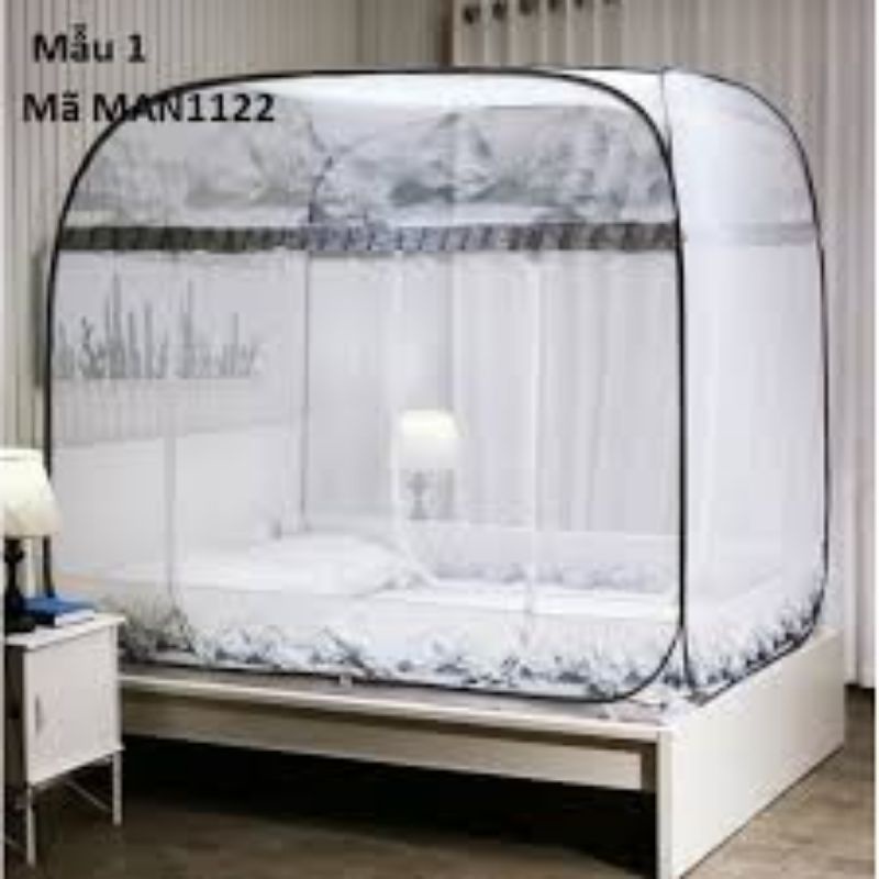Mùng tự bung đỉnh vuông cao cấp
