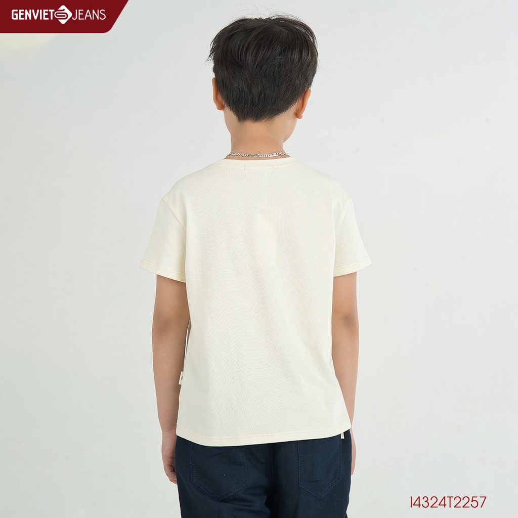 Áo T Shirt Bé Trai Genviet In Họa Tiết Chữ I4324T2257