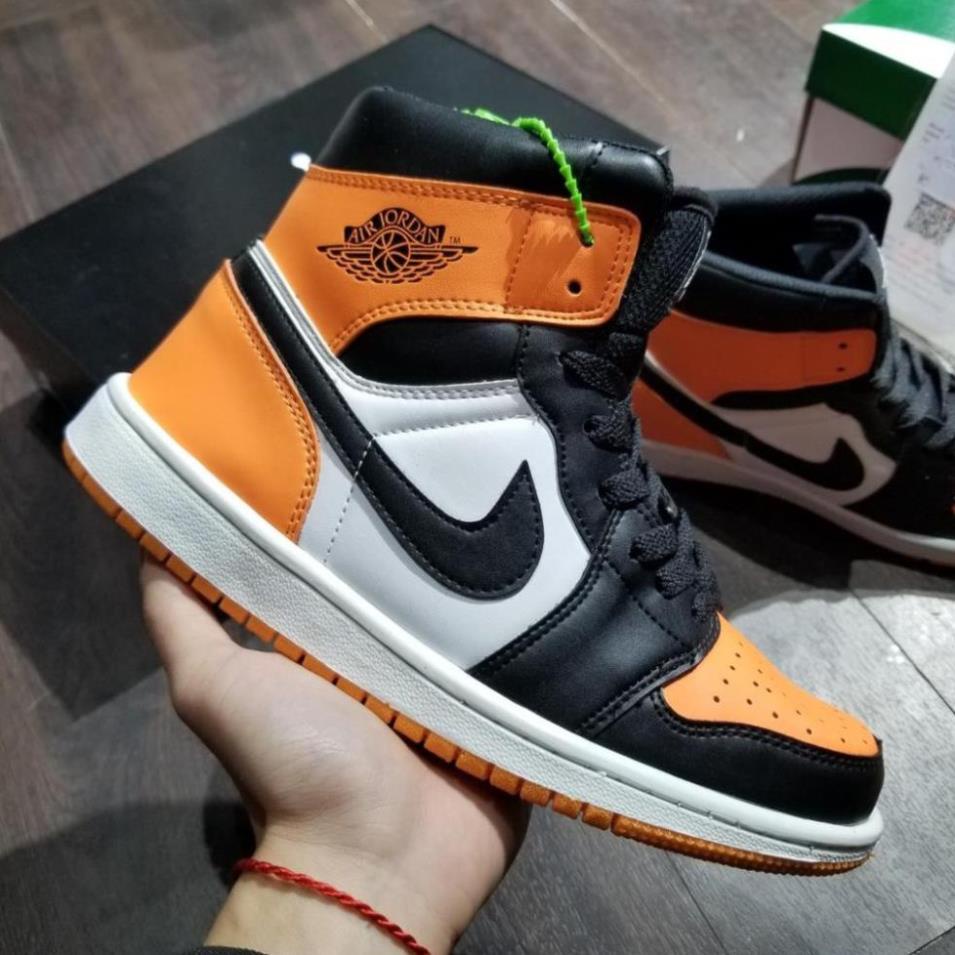 [FREE SHIP] Giày Sneaker Jodan 1 Mid Retro Black Orange Cao Cổ Cam Full Box Freeship | BigBuy360 - bigbuy360.vn