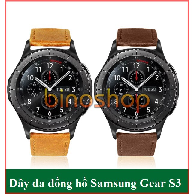 Dây da đồng hồ Samsung Gear S3 / Classic / Frontier