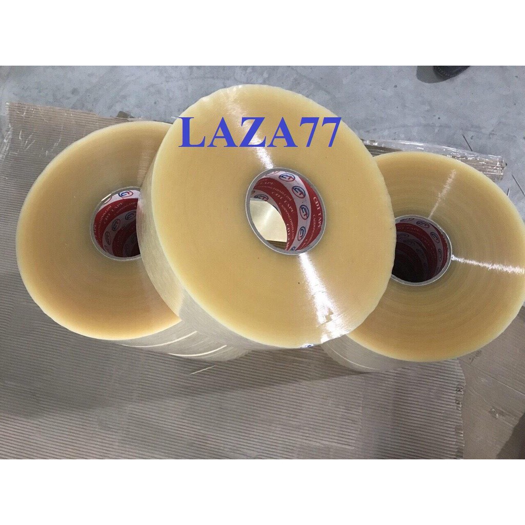 Combo 5 cuộn băng keo 1kg lõi 3ly tặng 1 dụng cụ dán băng keo 1kg