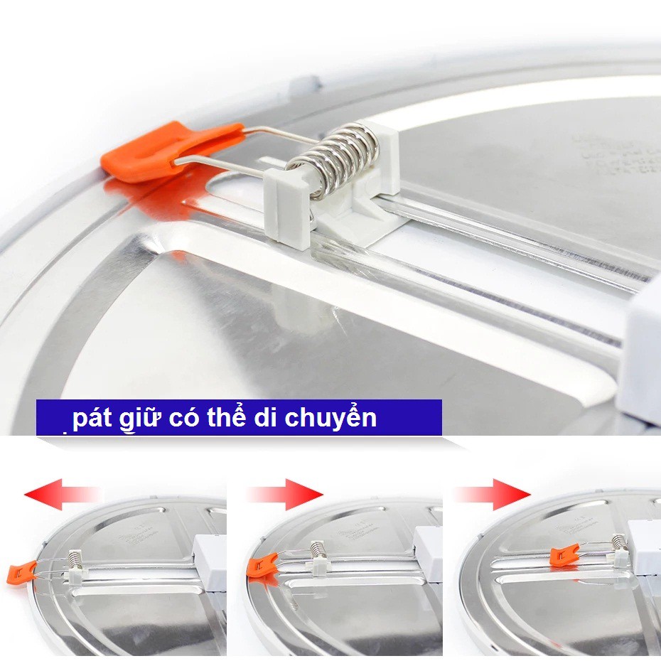 Đèn âm trần 15W 20W siêu mỏng cao cấp - viền chỉ 8mm