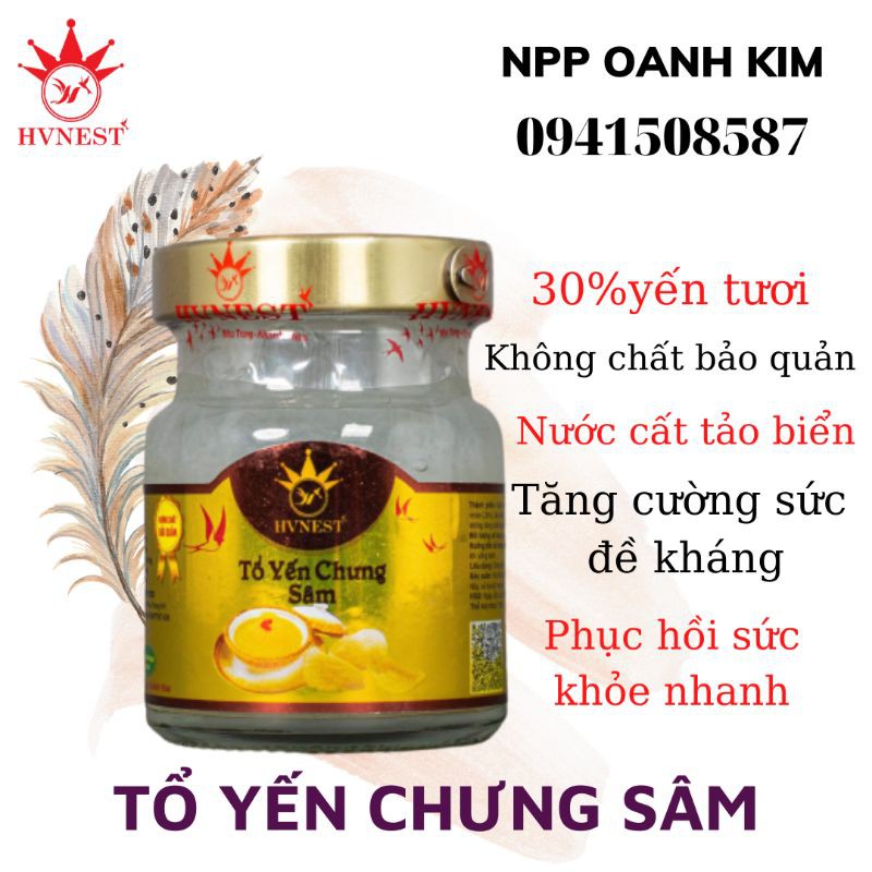 [30% YẾN TƯƠI THIÊN NHIÊN] Tổ yến chưng sâm, YẾN SÀO HOÀNG VIỆT, Nha Trang, Khánh Hòa