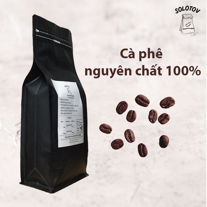 [CÀ PHÊ HẠT RANG MỘC] 100g Cà phê hạt Culi Robusta Arabica rang mộc pha phin pha máy - SoloTov Coffee (Trộn theo tỷ lệ) | BigBuy360 - bigbuy360.vn