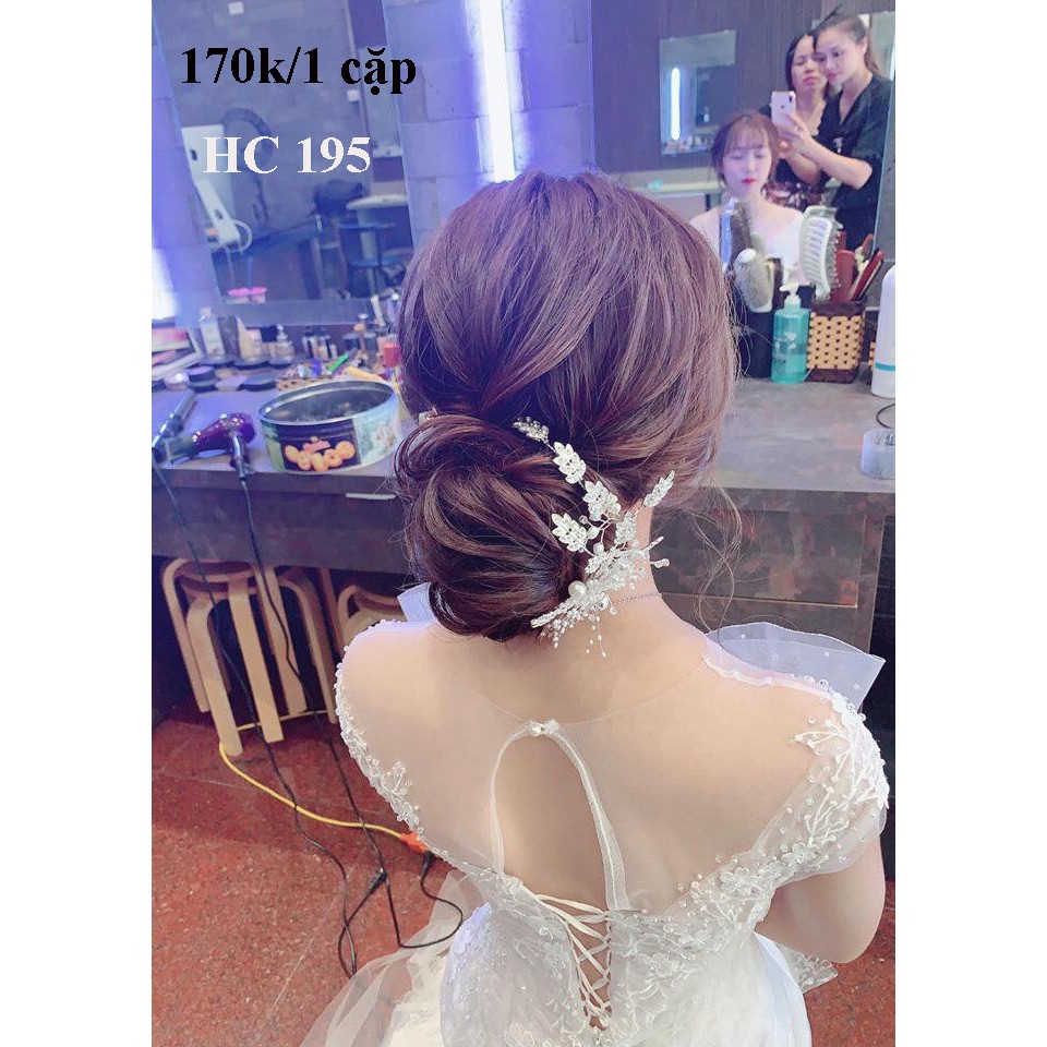 Phụ kiện cưới, hoa cài cô dâu