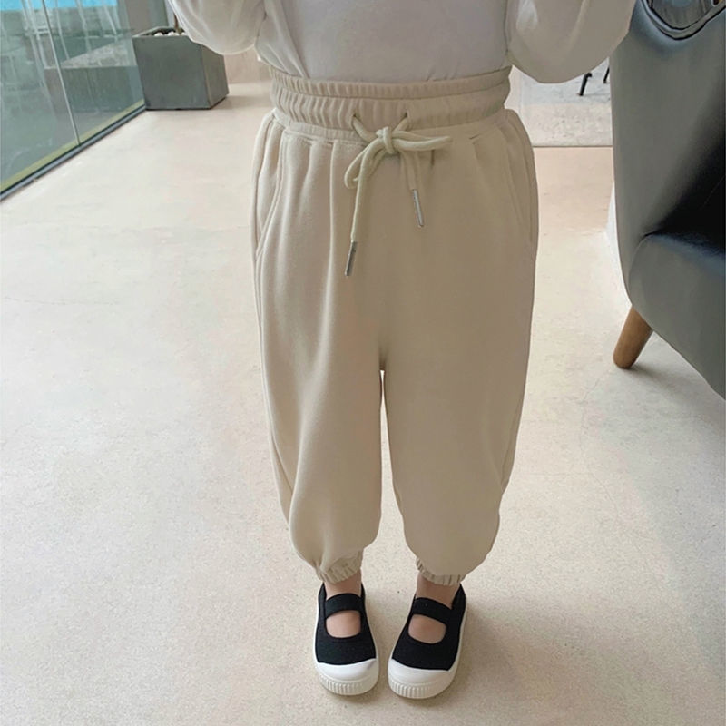 Quần dài thể thao bằng cotton nguyên chất dành cho bé gái