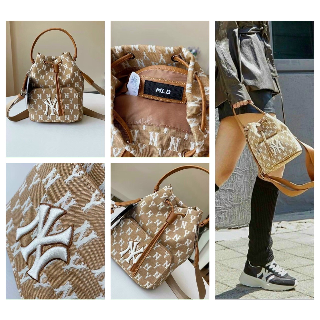 Túi mini Jacquard hoạ tiết Monogram trên nền chất liệu denim. Em về đủ 2 màu Size 18x22cm