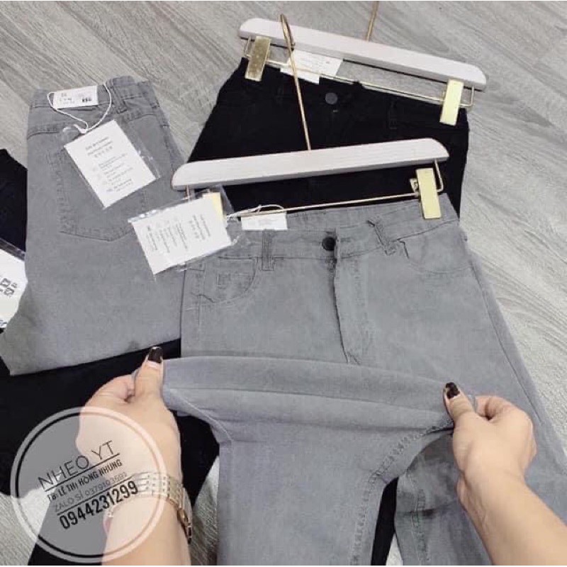 Quần Bò Giấy 1 Cúc Cạp Cao Siêu Hách Chân | BigBuy360 - bigbuy360.vn