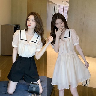 Áo sơ mi kiểu voan nữ tiểu thư đẹp phong cách Hàn quốc hàng QC cao cấp kèm hình thật