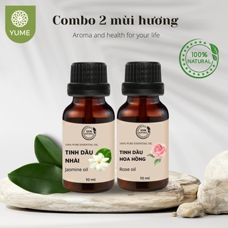 [ HÀNG CHÍNH HÃNG ] COMBO 2 CHAI TINH DẦU HOA HỒNG , HOA LÀI
