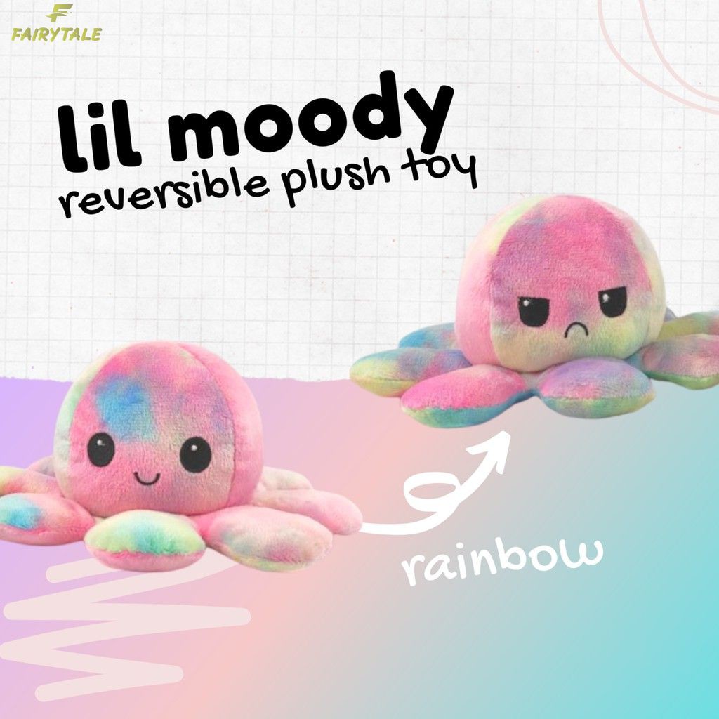 ★ Bạch tuộc nhồi bông Bạch tuộc cảm xúc Reversible Octopus Tiktok hot hai mặt khác nhau độc đáo fairytale