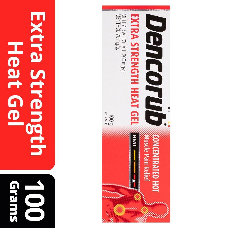 [Hàng chuẩn Úc] Dầu xoa bóp Dencorub extra strength heat gel 100g giúp giảm đau xương khớp và căng cơ của Úc