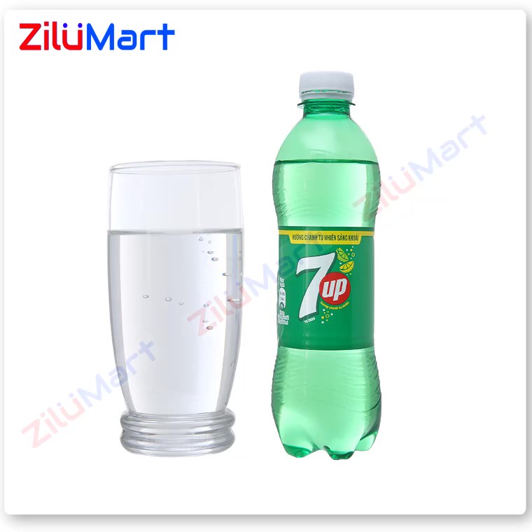 Lốc 6 chai nước ngọt 7Up vị chanh loại 390ml