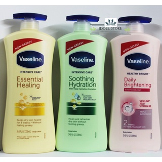 Sữa dưỡng thể Vaseline Healthy Bright Daily Brightening 725ml giúp dưỡng ẩm và làm trắng da