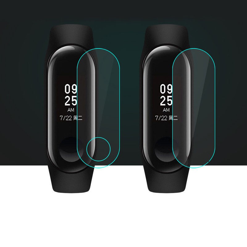 3pcs Miếng Dán Trong Suốt mặt đồng hồ Xiaomi Mi Band 3