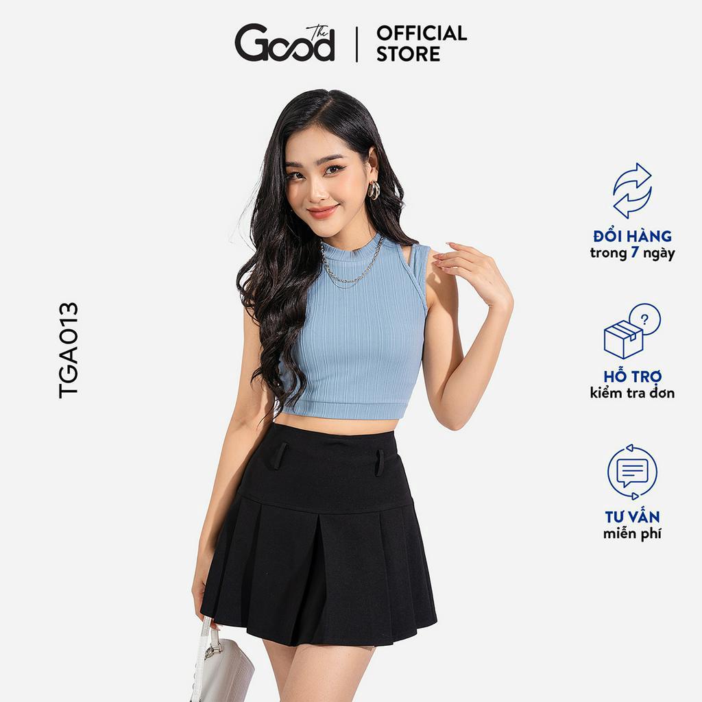Áo Croptop Len Tăm Cut Out The Good/Tanktoppi Cutout