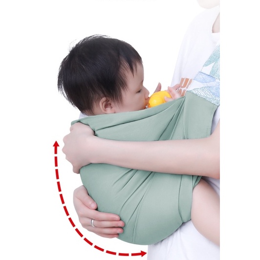 Đai Địu Cho Bé Sơ Sinh Trẻ Em Nhiều Tư Thế Phía Trước Ngang Hông Dạng Lưới Cotton Thoáng Khí Gọn Gàng An Toàn Tiện Lợi