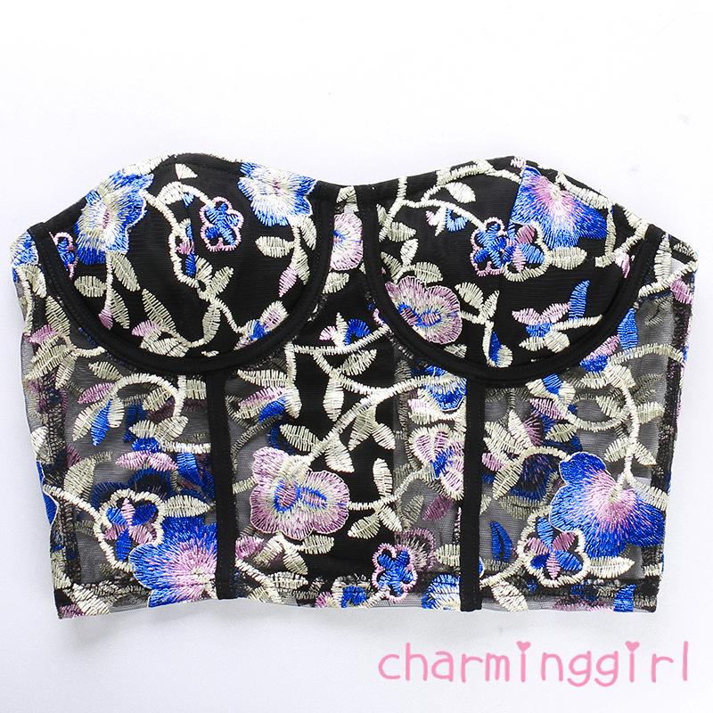 Áo Ống Thêu Hoa Quyến Rũ Cho Nữ