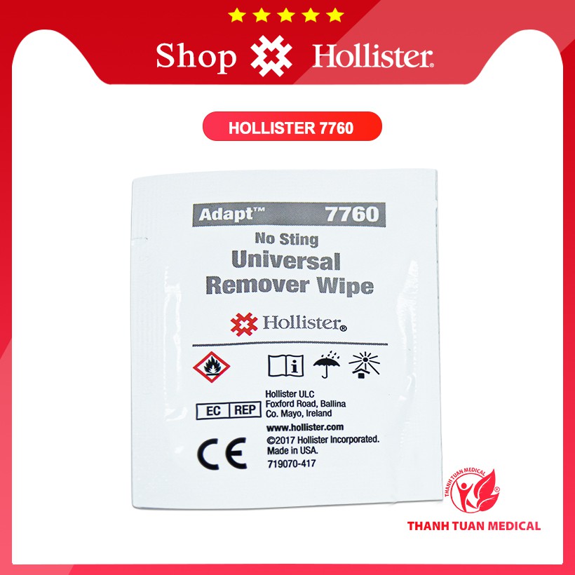 (Sỉ - Lẻ) Miếng quét tẩy keo hậu môn nhân tạo Hollister 7760 - Giúp tháo băng keo hoặc đế dán ra dễ dàng, không bị đau