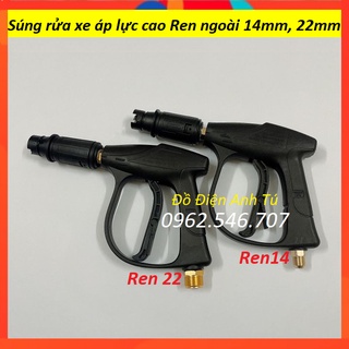 Súng rửa xe - vòi xịt rửa xe áp lực cao cho máy rửa xe ren 14mm và 22mm