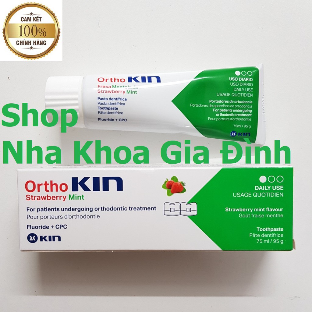 KEM ĐÁNH RĂNG ORTHOKIN DÀNH CHO RĂNG NIỀNG- CHỈNH NHA - ORTHO KIN 75ML