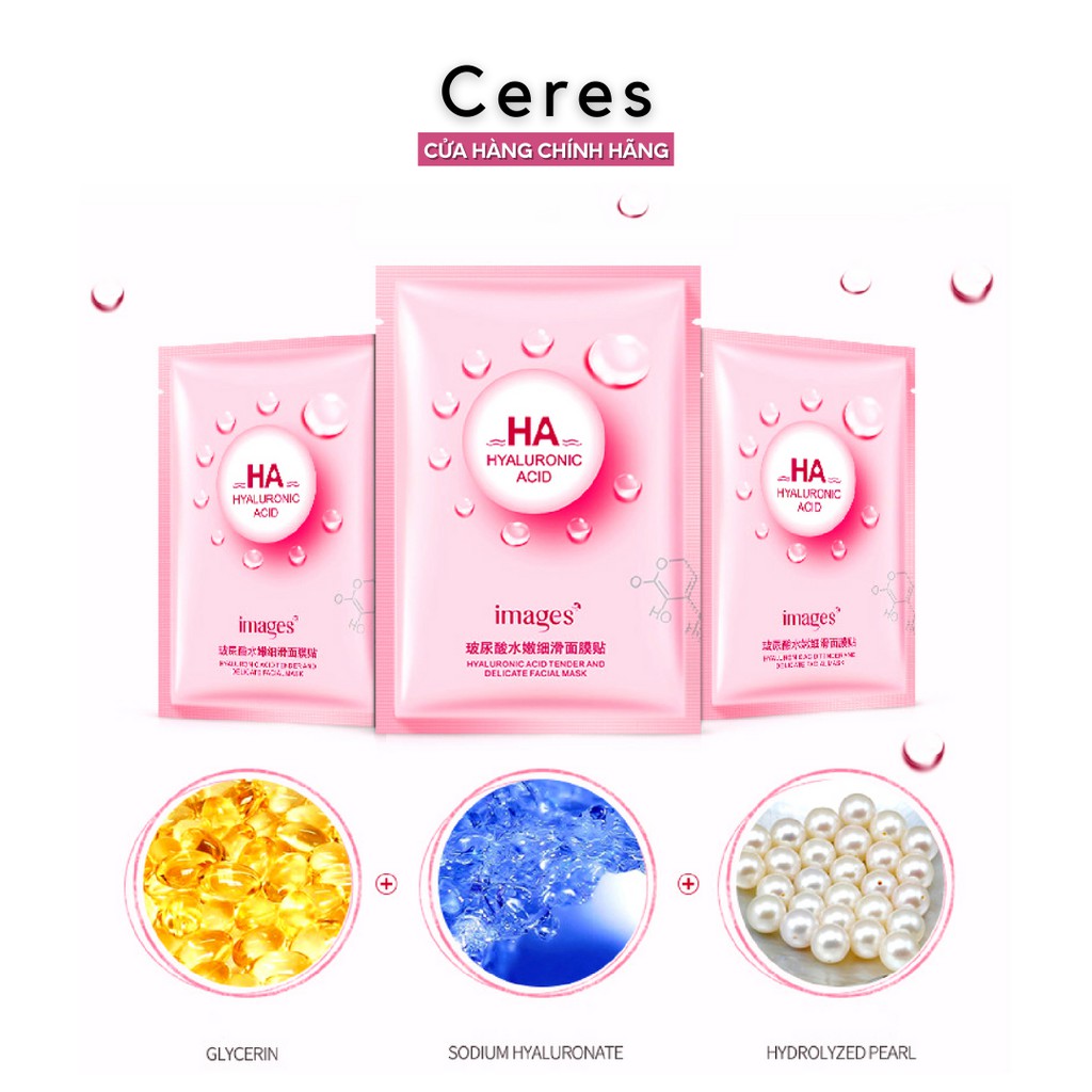 Mặt nạ giấy ha images mask dưỡng trắng da và cấp ẩm thải độc | BigBuy360 - bigbuy360.vn