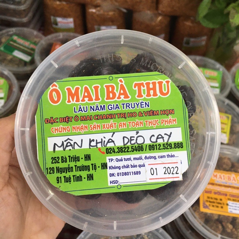 Ô mai mận khía dẻo cay Bà Thu