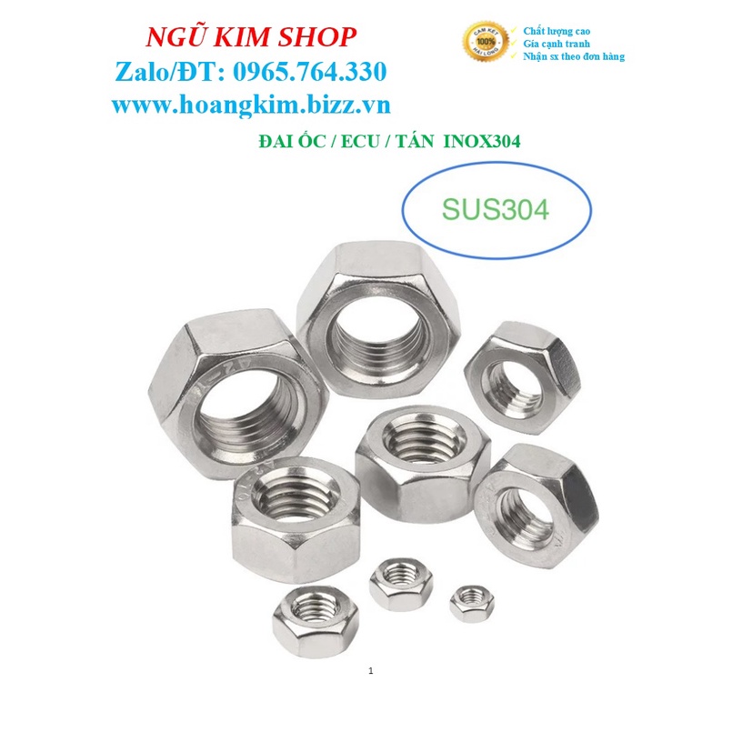 ĐAI ỐC _ ECU _ TÁN INOX304