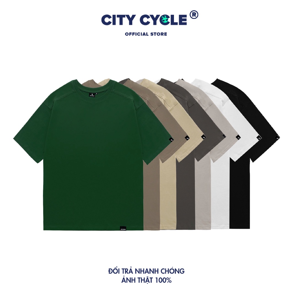 Áo thun local brand Premium Basic City Cycle phông trơn unisex cao cấp form rộng