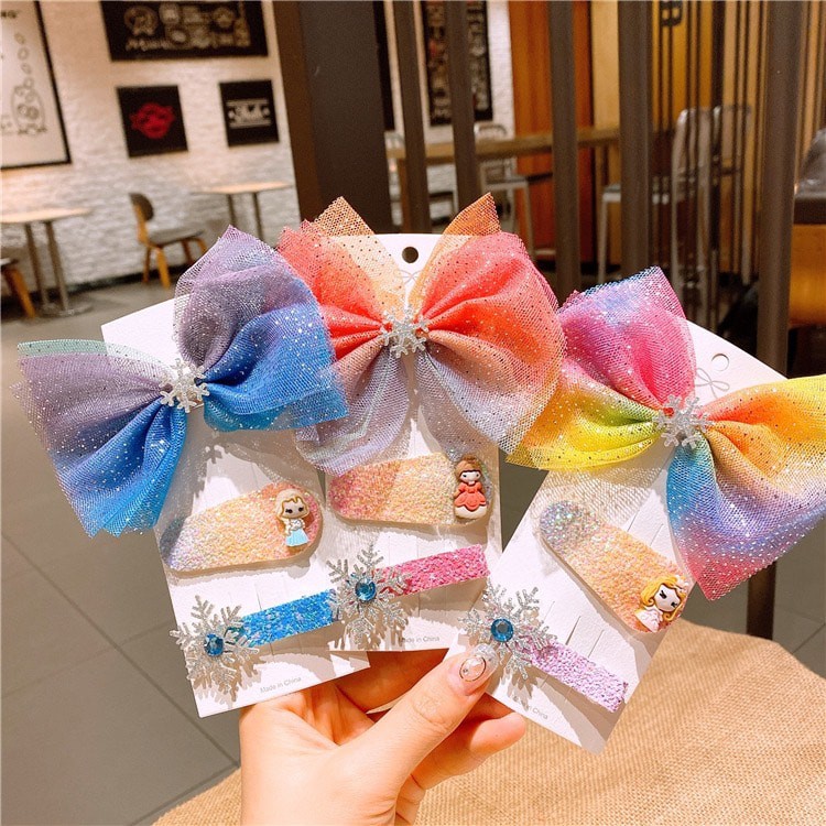 Set kẹp tóc cho bé ( được chọn mẫu)
