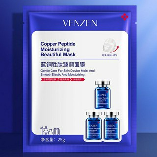 Mặt Nạ Venzen Đồng Xanh Copper Peptide Moisturizing Beautiful Mask Dưỡng Ẩm Cải Thiện Tình Trạng Khô Da