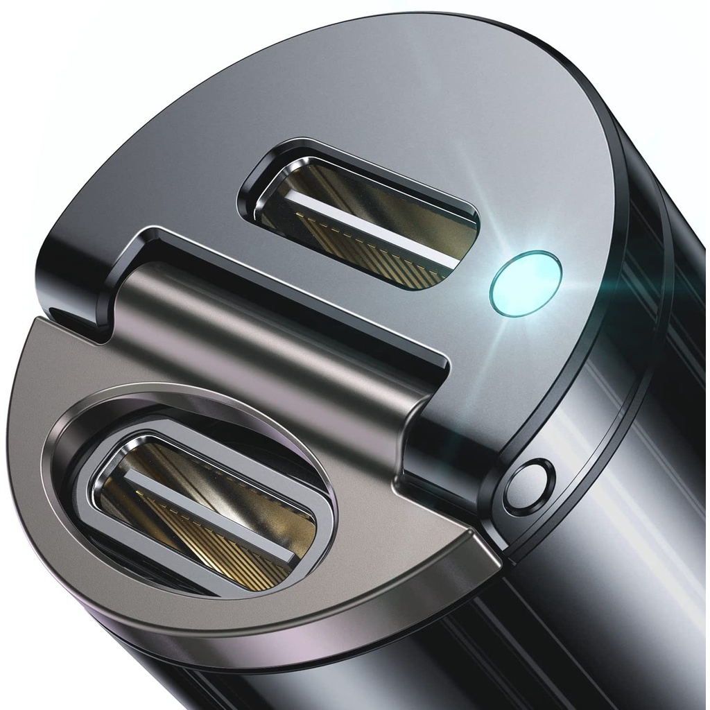 Tẩu Sạc Nhanh 60W USB C PD 30W QC 30W Gắn Xe Hơi Tương Thích Với iPhone 13/12/iPad Xiaomi Realme Huawei Samsung