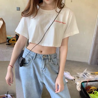 Áo croptop ulzzang( ảnh thật ở cuối)