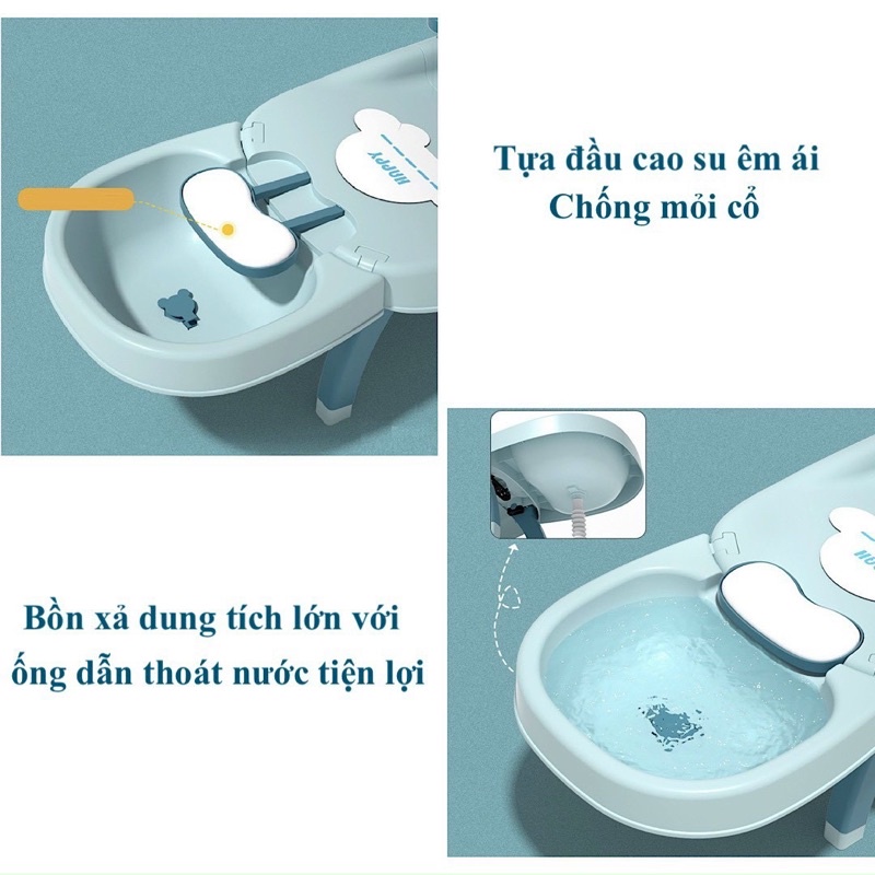 Ghế gội đầu gấp gọn cao cấp chính hãng honper cho bé