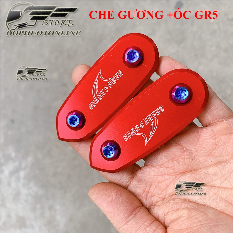 Che Chân Gương R15 v3 Kèm Ốc Gr5 Shark Power Giá 1 Đôi <DPOL>