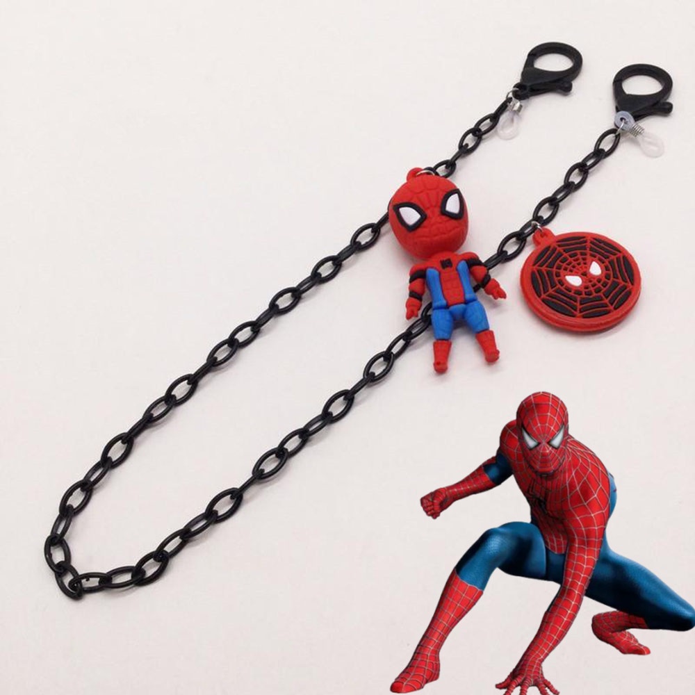người nhện dây đeo khẩu trang Dây Đeo Mắt Kính Acrylic Chống Thất Lạc Đa Năng In Họa Tiết Batman/Siêu Nhân/Người Sắt Cho Bé dây xích marvel độc đáo